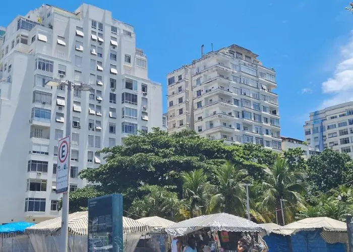 COPACABANA Praia - 2 quartos, vista do mar - Perto Fan Fest Copa do Mundo 2026 - Lido, próx Metrô Copacabana Cardeal Arcoverde Rio de Janeiro
